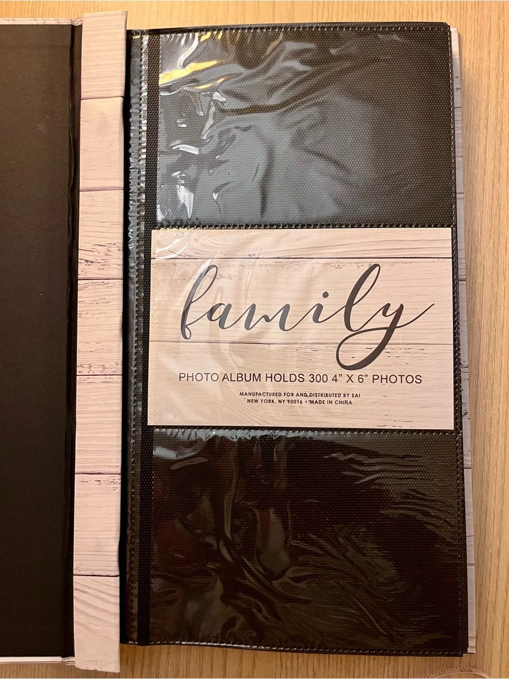 Family Photo Album Holds 300 4x6 Shiplap Farmhouse Ribbon Closure
